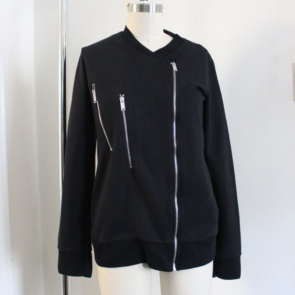 Zara | W&B Collection | Black Moto Sweater